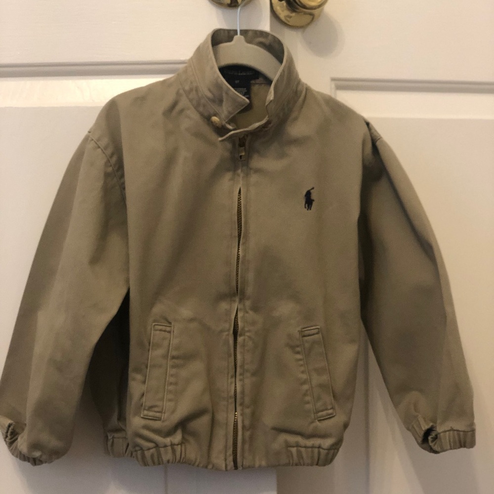 Ralph Lauren tan windbreaker 4t gently worn. Smoke free home.